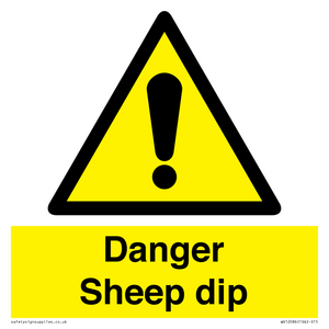 Danger Sheep dip